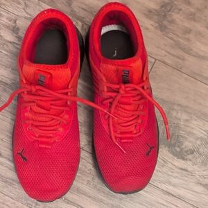 Puma Men's Fiery Red Athletic Sneakers